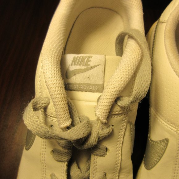 Nike Court Royale White Metallic Silver women's sneaker size 9.5 - Picture 2 of 7